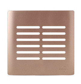 Placa 4x4 12 Interruptores - Novara Ouro rose